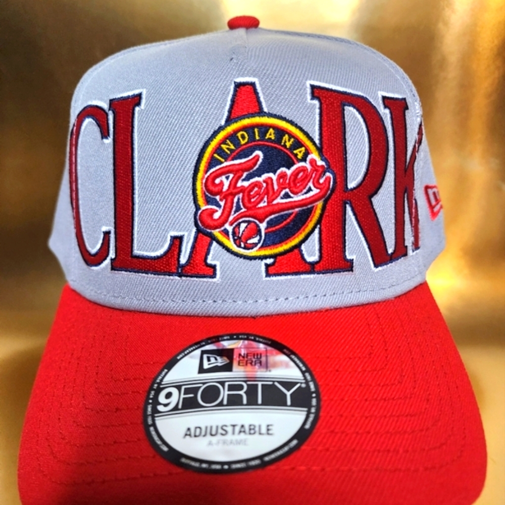 Indiana Fever Catlin Clark Logo WNBA A-Frame Snapback Hat